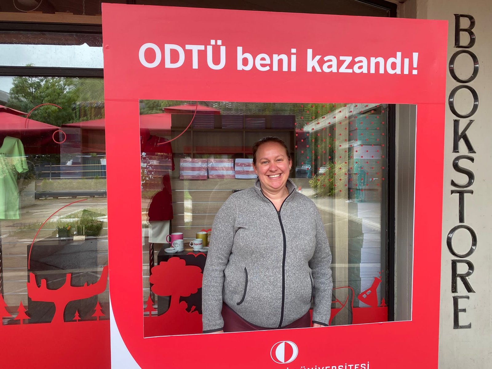 Tiffany on the ODTÜ campus in Ankara during her first visit before starting MBA classes