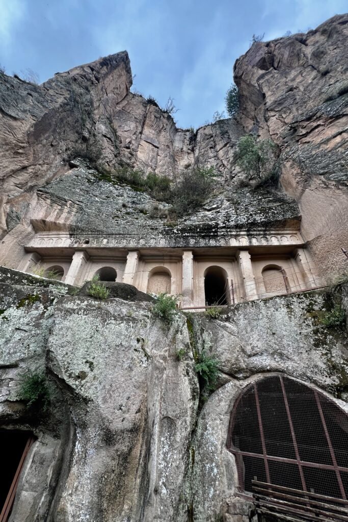 Sümbüllü Kilise, also known as Hyacinth Church, carved into the cliff in Ihlara Valley, Türkiye